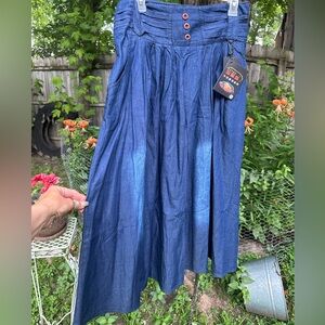 Vintage Prairie Western Denim Skirt NWT Size XL